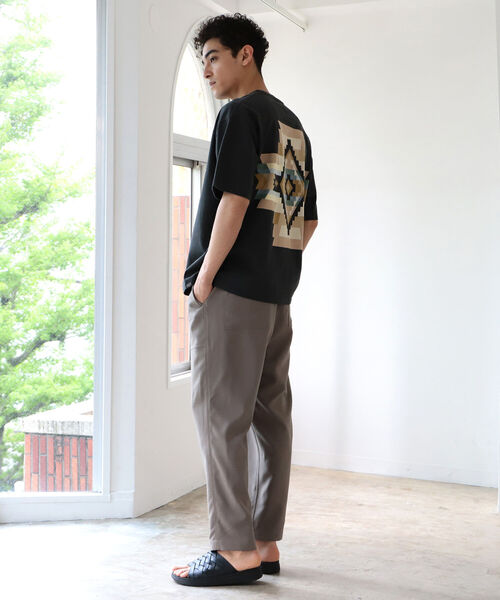 B:MING by BEAMS(ビーミングバイビームス)の「B:MING by BEAMS / リネンライクワイド ベイカーパンツ(その他パンツ・メンズ・ネイビー/グリーン系その他/ブラウン系その他4/レッド系その他7・SMALL/MEDIUM/LARGE/X-LARGE)」の7枚目の写真