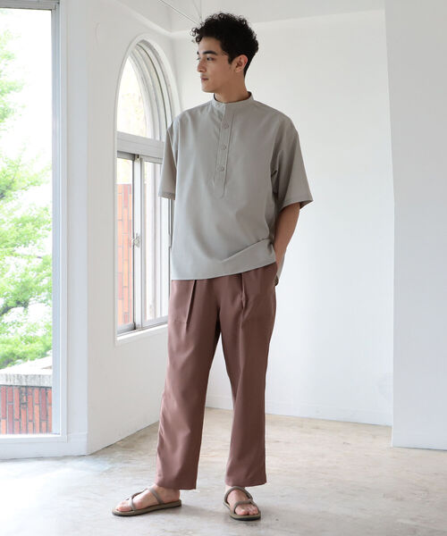 B:MING by BEAMS(ビーミングバイビームス)の「B:MING by BEAMS / リネンライクワイド ベイカーパンツ(その他パンツ・メンズ・ネイビー/グリーン系その他/ブラウン系その他4/レッド系その他7・SMALL/MEDIUM/LARGE/X-LARGE)」の5枚目の写真