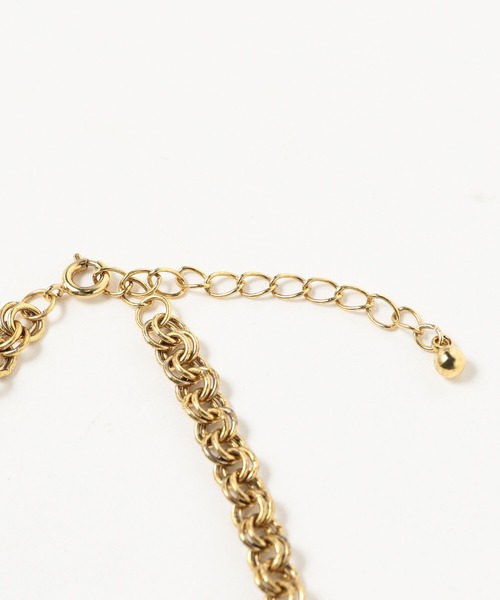 Ray BEAMS（レイビームス）の「RBS / デッドストック サークル パイプ ネックレス（ネックレス・レディース・ゴールド・ONE SIZE）」の4枚目の写真