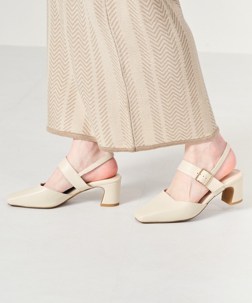 ORiental TRaffic（オリエンタルトラフィック）の「スクエアトゥバックルベルトパンプス/21109（パンプス・レディース・ホワイト/ブラック/イエロー/ブルー・40/38/39/41/42/35/36/37/34/33/43）」の21枚目の写真