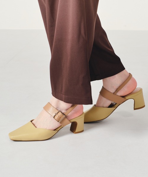 ORiental TRaffic（オリエンタルトラフィック）の「スクエアトゥバックルベルトパンプス/21109（パンプス・レディース・ホワイト/ブラック/イエロー/ブルー・40/38/39/41/42/35/36/37/34/33/43）」の10枚目の写真