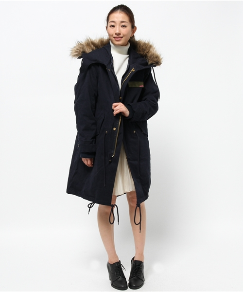 OUTLET（アウトレット）の「【WHO'S WHO gallery】MFm51（ブルゾン・レディース・ネイビー/オリーブ・FREE）」の11枚目の写真