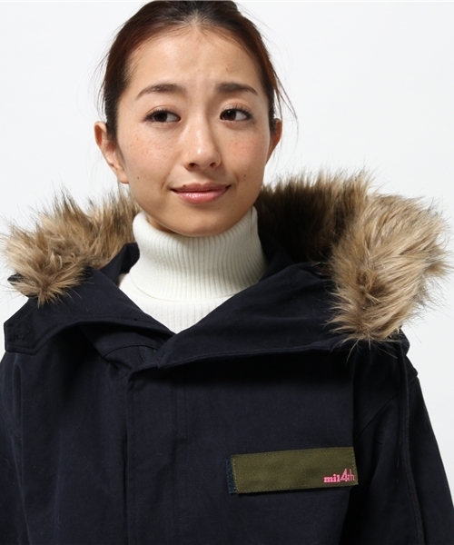 OUTLET（アウトレット）の「【WHO'S WHO gallery】MFm51（ブルゾン・レディース・ネイビー/オリーブ・FREE）」の3枚目の写真