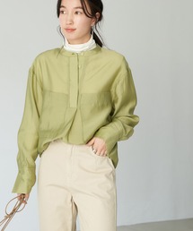 earth music&ecology | シアー比翼ポケットシャツ*(シャツ/ブラウス)
