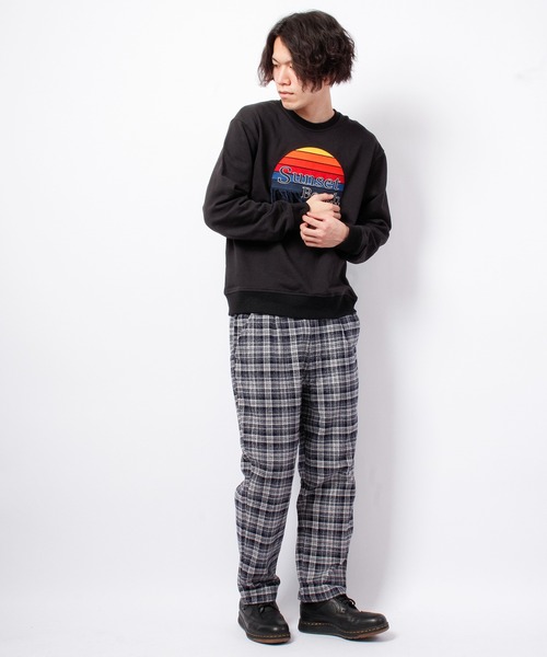 House of Blues（ハウスオブブルース）の「ネルチェックワイドイージーパンツ（その他パンツ・メンズ・ブラック/ネイビー・M/L）」の7枚目の写真