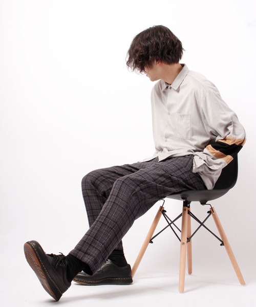 House of Blues（ハウスオブブルース）の「ネルチェックワイドイージーパンツ（その他パンツ・メンズ・ブラック/ネイビー・M/L）」の14枚目の写真