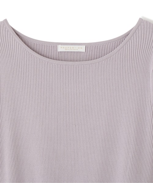 PROPORTION BODY DRESSING（プロポーションボディドレッシング）の「ハイウエストギンガムニットワンピース / 1212140208（ワンピース・レディース・ブラック/パープル/イエロー・SMALL/MEDIUM）」の6枚目の写真