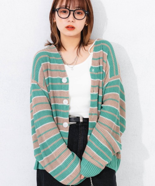 セール マルチボーダーカーディガン カーディガン ボレロ Nemne Store ネンネスタ のファッション通販 Zozotown