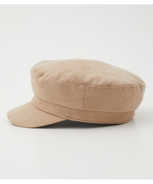 AZUL by moussy（アズールバイマウジー）の「ECO SUEDE CASQUETTE/エコスエードキャスケッ（キャップ・レディース・ブラック/ライトベージュ・FREE）」の9枚目の写真