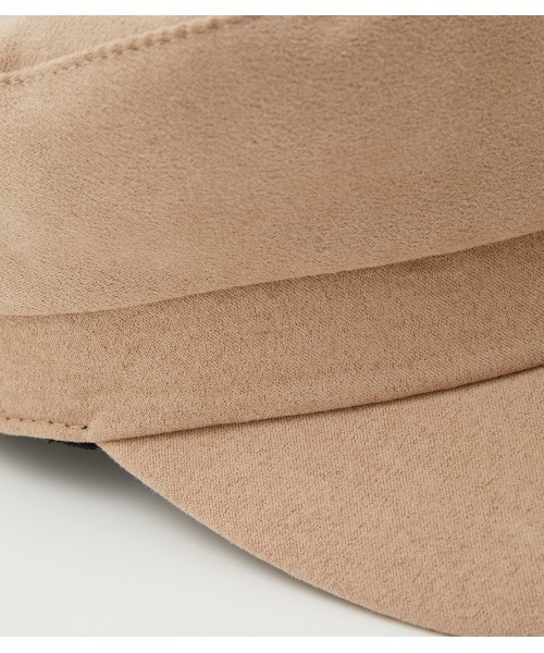 AZUL by moussy（アズールバイマウジー）の「ECO SUEDE CASQUETTE/エコスエードキャスケッ（キャップ・レディース・ブラック/ライトベージュ・FREE）」の11枚目の写真