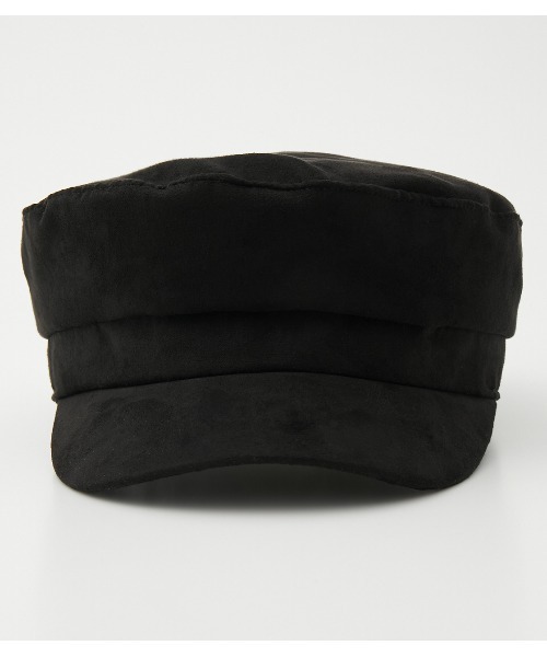 AZUL by moussy（アズールバイマウジー）の「ECO SUEDE CASQUETTE/エコスエードキャスケッ（キャップ・レディース・ブラック/ライトベージュ・FREE）」の3枚目の写真