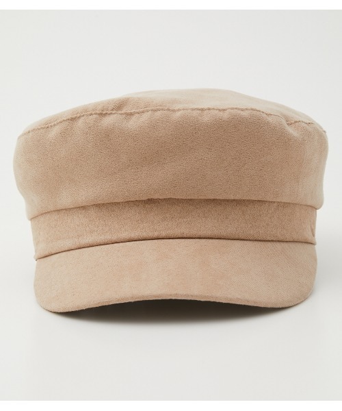 AZUL by moussy（アズールバイマウジー）の「ECO SUEDE CASQUETTE/エコスエードキャスケッ（キャップ・レディース・ブラック/ライトベージュ・FREE）」の8枚目の写真