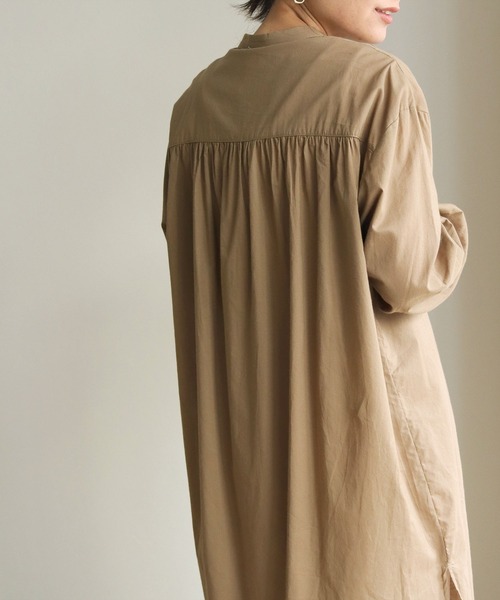 HER CLOSET（ハークローゼット）の「【shemoshelly】ピンタックロングシャツ（シャツ/ブラウス・レディース・ホワイト/ブラック/モカ・M）」の17枚目の写真