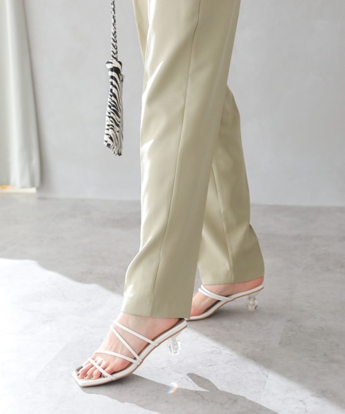 VIVIAN（ヴィヴィアン）の「メニー華奢ストラップクリアヒールサンダル（サンダル・レディース・ナチュラル/ブラック/アンティークゴールド/ブルー/グリーン/ホワイト・LL/S/M/L）」の8枚目の写真