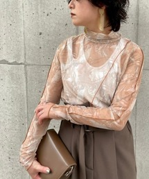 Ezick | ２WAYアートプリントシアートップス(Tシャツ/カットソー)