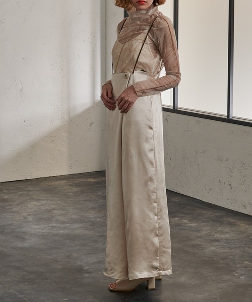 Ezick(エジック)の「2WAYアートプリントシアートップス(Tシャツ/カットソー・レディース・ライトグリーン/アイボリー/ライトブラウン・FREE)」の17枚目の写真