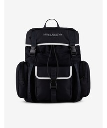 ARMANI EXCHANGE | 【A|X アルマーニ エクスチェンジ】ロゴ　ダブルベルト　フラップバックパック(バックパック/リュック)