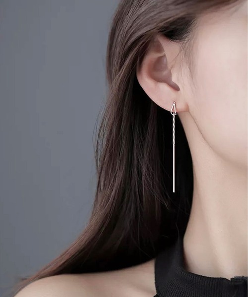 NOLITA LABORATORY(ノリータラボラトリー)の「【 NOLITA / ノリータ 】タッセルチェーン シンプル ピアス(ピアス(両耳用)・レディース・シルバー/ゴールド・FREE)」の7枚目の写真