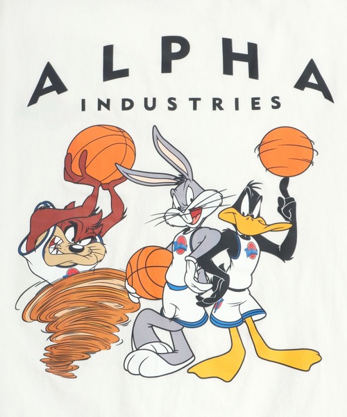 ALPHAインダストリー　ルーニィテューンズ Alpha Industries（アルファインダストリーズ）の「ALPHA×LOONEY