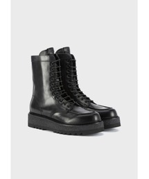 【エンポリオ アルマーニ】EMPORIO ARMANI レースアップレザーブーツ