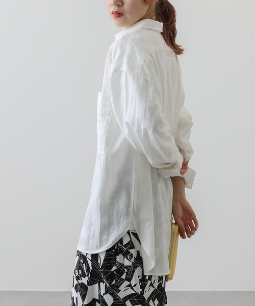 COLONY 2139（コロニートゥーワンスリーナイン）の「エステルワッシャーWポケット長袖シャツ（シャツ/ブラウス・レディース・オフホワイト/サンドベージュ・MEDIUM/LARGE）」の5枚目の写真