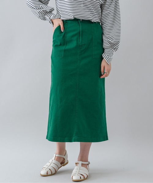 KATHARINE ROSS(キャサリンロス)の「【KATHARINE ROSS】カラーストレッチデニムスカート(デニムスカート・レディース・ホワイト/グリーン/ピンク・MEDIUM)」の6枚目の写真