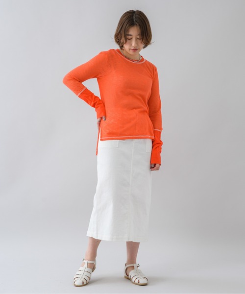 KATHARINE ROSS(キャサリンロス)の「【KATHARINE ROSS】カラーストレッチデニムスカート(デニムスカート・レディース・ホワイト/グリーン/ピンク・MEDIUM)」の10枚目の写真