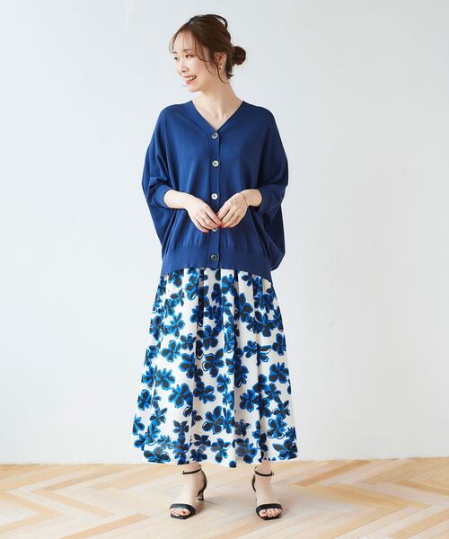 le.coeur blanc（ルクールブラン）の「ドルマンスリーブニットカーディガン（カーディガン/ボレロ・レディース・ホワイト系その他/イエロー/ネイビー/ブラック系その他・38）」の7枚目の写真