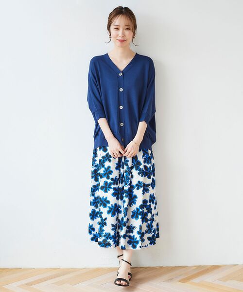 le.coeur blanc（ルクールブラン）の「ドルマンスリーブニットカーディガン（カーディガン/ボレロ・レディース・ホワイト系その他/イエロー/ネイビー/ブラック系その他・38）」の10枚目の写真