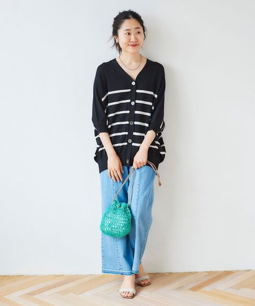 le.coeur blanc（ルクールブラン）の「ドルマンスリーブニットカーディガン（カーディガン/ボレロ・レディース・ホワイト系その他/イエロー/ネイビー/ブラック系その他・38）」の20枚目の写真