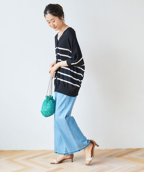 le.coeur blanc（ルクールブラン）の「ドルマンスリーブニットカーディガン（カーディガン/ボレロ・レディース・ホワイト系その他/イエロー/ネイビー/ブラック系その他・38）」の22枚目の写真