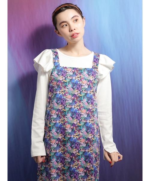 Sugar spoon（シュガースプーン）の「■SS LIBERTYptワイルドフラワー ジャンスカ（ジャンパースカート・レディース・ブラック/ネイビー・FREE）」の19枚目の写真