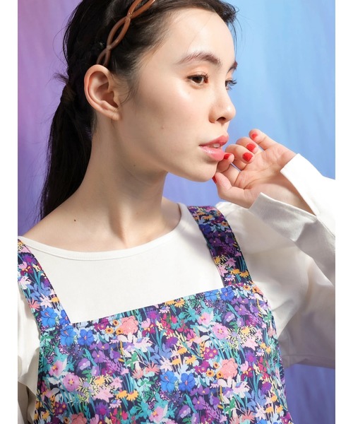 Sugar spoon（シュガースプーン）の「■SS LIBERTYptワイルドフラワー ジャンスカ（ジャンパースカート・レディース・ブラック/ネイビー・FREE）」の20枚目の写真