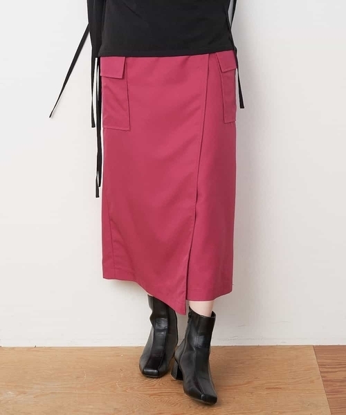 A de a.v.v（アードアー・ヴェ・ヴェ）の「カラーラップスカート（スカート・レディース・グリーン/ピンク/ブラック・SMALL/MEDIUM/X-SMALL）」の17枚目の写真