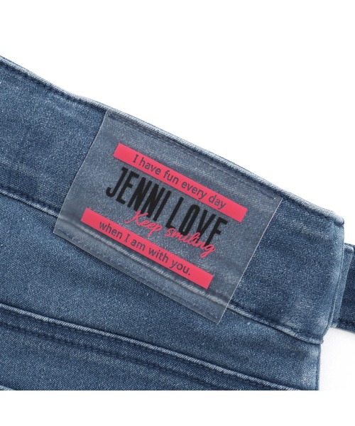 JENNI love(ジェニィラブ)の「サイドベルトデニムショーパン(デニムパンツ・キッズ・サックスブルー/ブルー・130cm/140cm/150cm/160cm)」の18枚目の写真