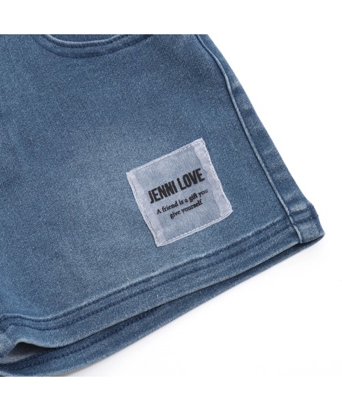 JENNI love(ジェニィラブ)の「サイドベルトデニムショーパン(デニムパンツ・キッズ・サックスブルー/ブルー・130cm/140cm/150cm/160cm)」の21枚目の写真