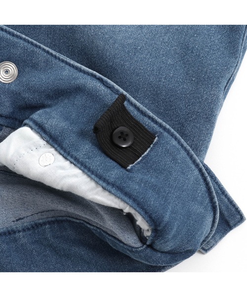 JENNI love(ジェニィラブ)の「サイドベルトデニムショーパン(デニムパンツ・キッズ・サックスブルー/ブルー・130cm/140cm/150cm/160cm)」の22枚目の写真