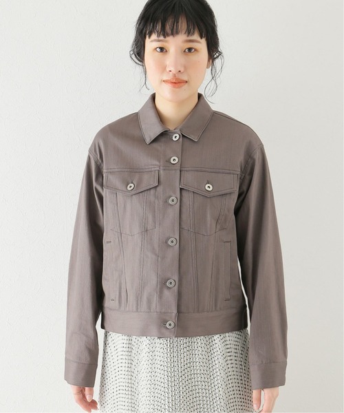 La TOTALITE（ラトータリテ）の「カラー デニム Gジャン（デニムジャケット・レディース・ホワイト/グレー・FREE）」の9枚目の写真