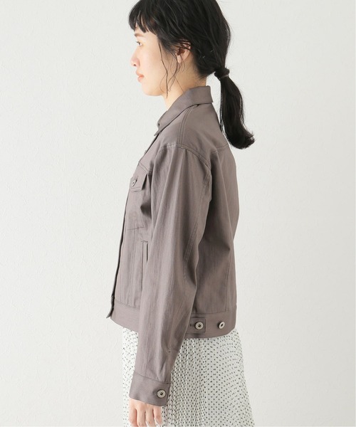 La TOTALITE（ラトータリテ）の「カラー デニム Gジャン（デニムジャケット・レディース・ホワイト/グレー・FREE）」の10枚目の写真