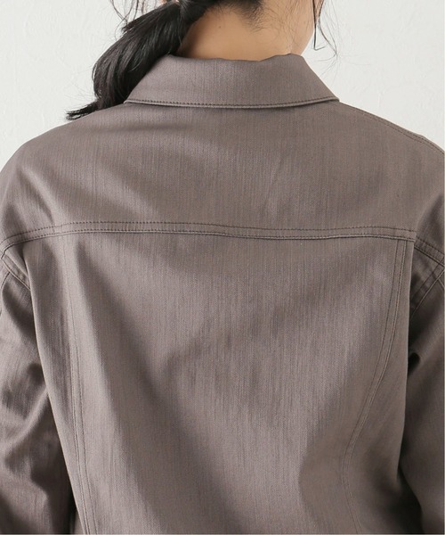 La TOTALITE（ラトータリテ）の「カラー デニム Gジャン（デニムジャケット・レディース・ホワイト/グレー・FREE）」の13枚目の写真