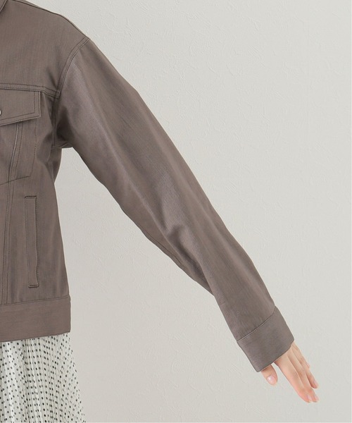 La TOTALITE（ラトータリテ）の「カラー デニム Gジャン（デニムジャケット・レディース・ホワイト/グレー・FREE）」の14枚目の写真