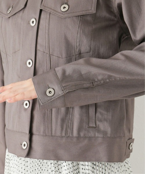 La TOTALITE（ラトータリテ）の「カラー デニム Gジャン（デニムジャケット・レディース・ホワイト/グレー・FREE）」の15枚目の写真