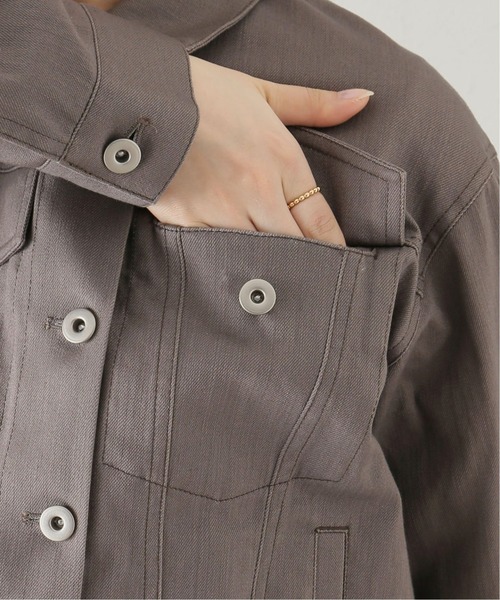 La TOTALITE（ラトータリテ）の「カラー デニム Gジャン（デニムジャケット・レディース・ホワイト/グレー・FREE）」の16枚目の写真