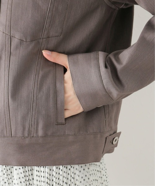 La TOTALITE（ラトータリテ）の「カラー デニム Gジャン（デニムジャケット・レディース・ホワイト/グレー・FREE）」の17枚目の写真