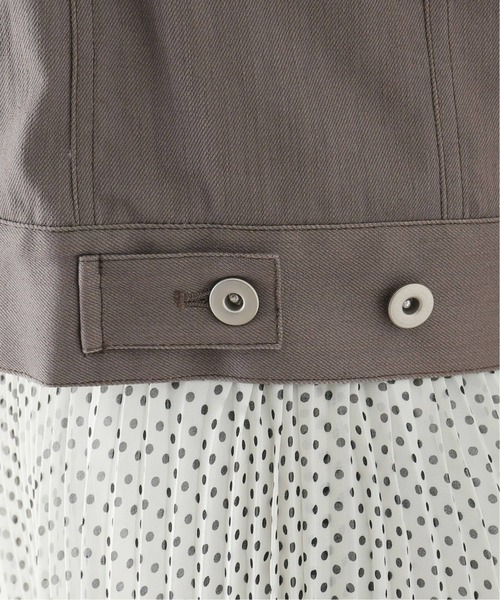 La TOTALITE（ラトータリテ）の「カラー デニム Gジャン（デニムジャケット・レディース・ホワイト/グレー・FREE）」の20枚目の写真