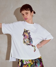 manana suerte | CATプリントＴシャツ(Tシャツ/カットソー)