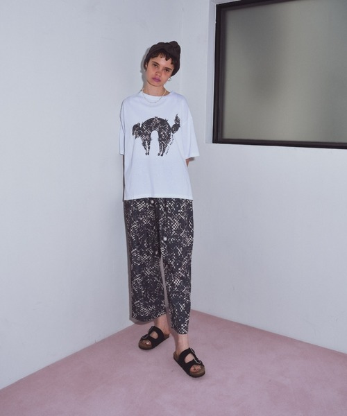 manana suerte（マニャーナスエルテ）の「CATプリントＴシャツ（Tシャツ/カットソー・レディース・グレー/その他1/その他2・FREE）」の6枚目の写真