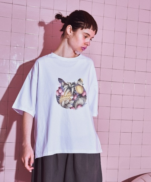 manana suerte（マニャーナスエルテ）の「CATプリントＴシャツ（Tシャツ/カットソー・レディース・グレー/その他1/その他2・FREE）」の11枚目の写真