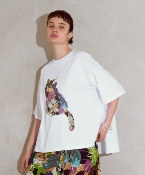 manana suerte（マニャーナスエルテ）の「CATプリントＴシャツ（Tシャツ/カットソー・レディース・グレー/その他1/その他2・FREE）」の16枚目の写真
