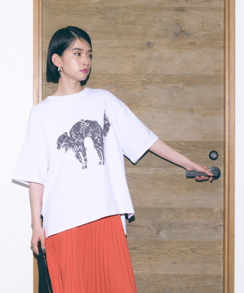 manana suerte（マニャーナスエルテ）の「CATプリントＴシャツ（Tシャツ/カットソー・レディース・グレー/その他1/その他2・FREE）」の19枚目の写真